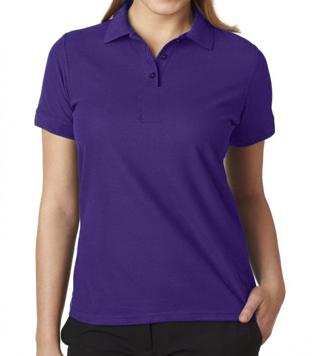 36 Pieces Junior Short Sleeve 3 Button Jersey Polo SHIRT in Purple