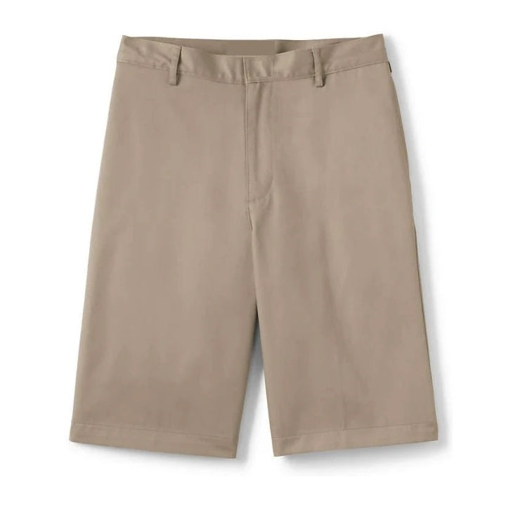 wholesale mens Flat Front school shorts khaki