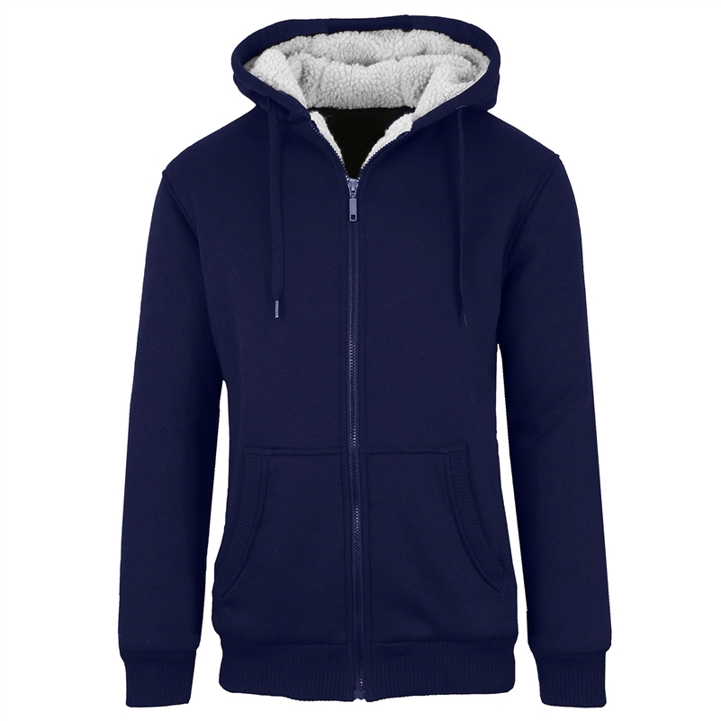 Navy blue fleece hoodie hotsell