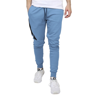 wholesale mens tech fleece joggers Light Blue