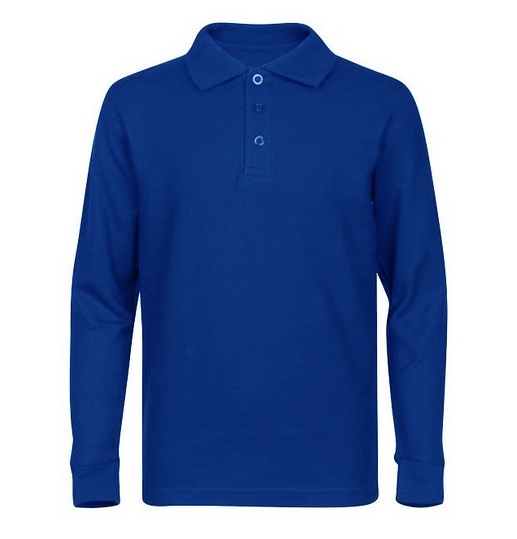 Wholesale Adult Size long Sleeve Pique Polo Shirt School Uniform in ...