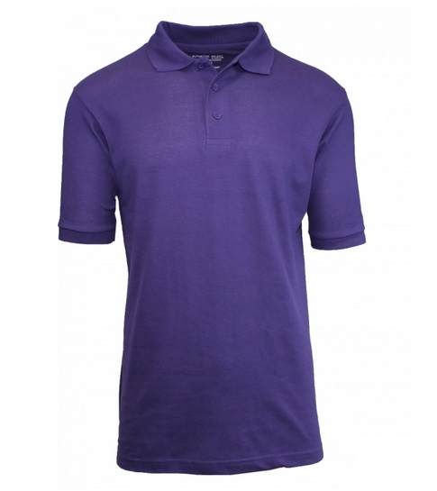 Wholesale Adult Size Short Sleeve Pique Polo Shirt School Uniform in ...