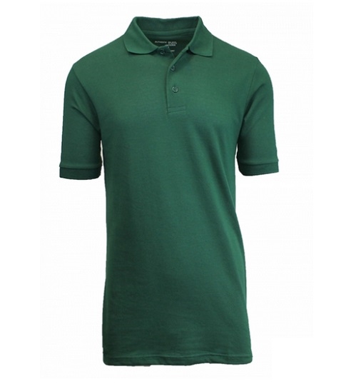 Green polo shirts for school hotsell