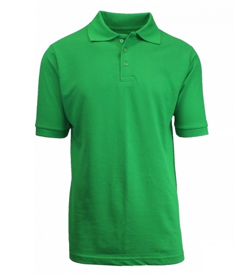 Kelly green dri 2025 fit polo shirts