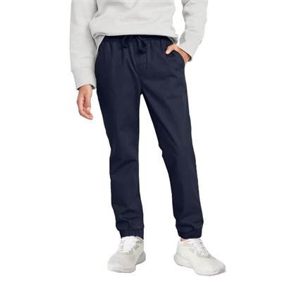 Wholesale Unisex Drawstring SUPER Stretch Jogger Pants Navy By Size