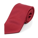 Wholesale Boy's Solid Neck Tie in Burgundy - 36 Pieces