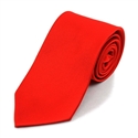 Wholesale Boy's Solid Neck Tie in Red - 36 Pieces