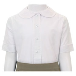 Peter pan collar school uniform blouses