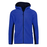 Men's Full Zip Polar Fleece Hoodie in Royal Blue - 24 Pack