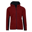 Men's Full Zip Polar Fleece Hoodie in Wine - 24 Pack