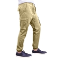 Wholesale Men's Super Stretch Cargo Jogger Pants Khaki