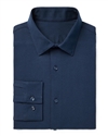 Wholesale Men's Long Sleeve Stretch Dress Shirt in Navy By Size