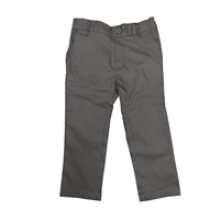 Wholesale Toddler School Uniform Stretch Pants in Grey By Size