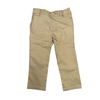 wholesale toddler Stretch Slim school pants in khaki
