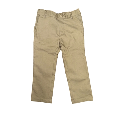 wholesale toddler Stretch Slim school pants in khaki