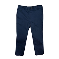 wholesale toddler Stretch Slim school pants in Navy
