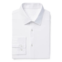 Wholesale Men's Long Sleeve Stretch Dress Shirt in White By Size