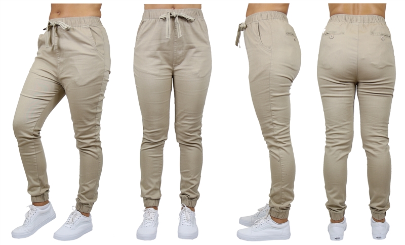 Khaki jogger sales uniform pants