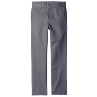 wholesale boys flat front Slim Fit school pants in grey