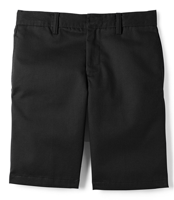 24 Pieces Wholesale Boys School Uniform Flat Front SHORTS in Black