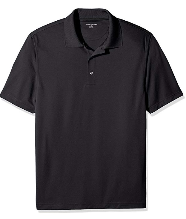 Wholesale Dri Fit Performance Short Sleeve School Uniform Polo Shirt Black.  Sold by The Case of 24