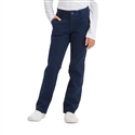 Wholesale Girl's School Uniform Stretch Straight Pants in Navy by Size