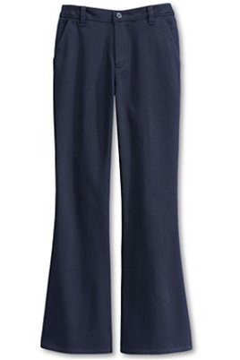 Wholesale Junior Girl's Straight Leg Bottom School Uniform Pants