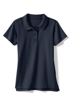 Wholesale Junior Short Sleeve 5 Button Jersey Knit Shirt in Navy Blue