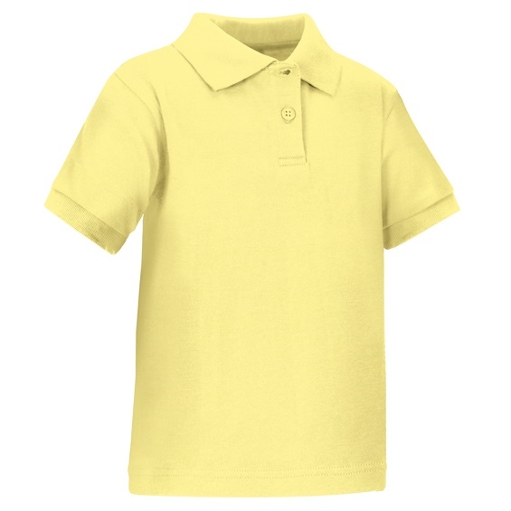 36 Pieces Toddler Short Sleeve School UNIFORM Polo Shirt in Yellow